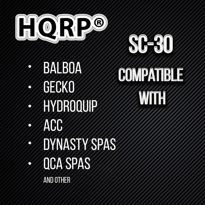 [Australia - AusPower] - HQRP 5-Pack Spa Hot Tub Slow Blow Fuse, SC-30 Class G Time Delay 30 Amp Fuse 480 V, Replacement for Bussmann SC30, Buss Sc-30, LIttelfuse SLC30, Edison, Gecko, Compatible with Balboa, Spa Builders 