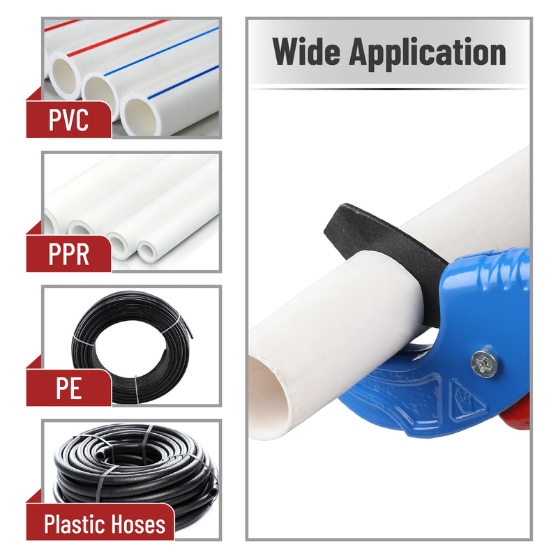 [Australia - AusPower] - Bates- PEX Pipe Cutter, Cutting Range 1/8"-1-5/8", PEX Tool, PEX Tools, Rubber Hose Cutter Tool, PEX Cutter Tool, PEX Cutters, Plastic Pipe Cutter, Pipe Cutters Plumbing, Tube Cutter 