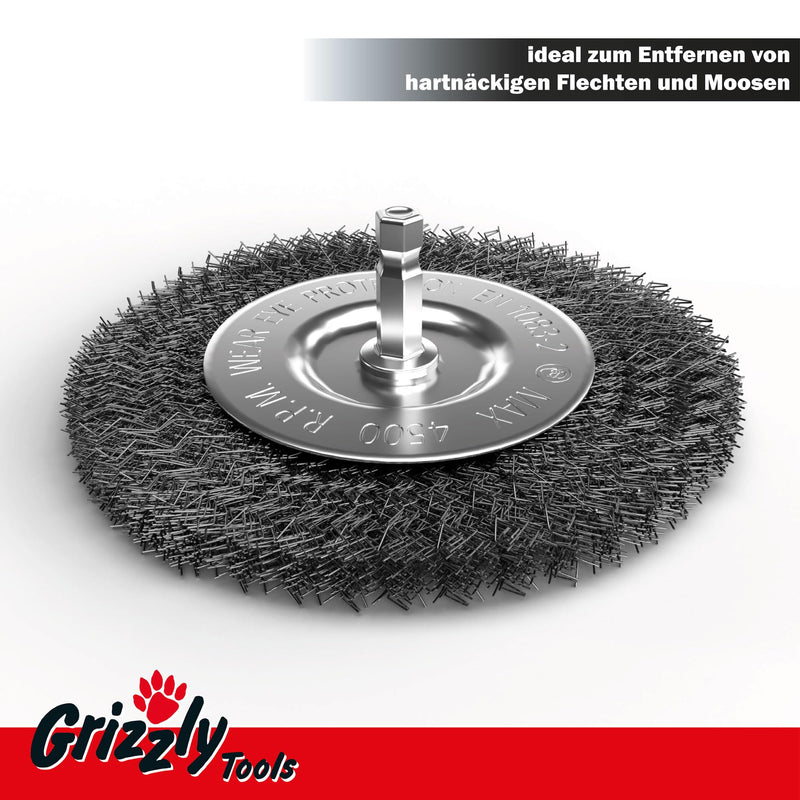 [Australia - AusPower] - Joint Brush Metal Replacement Brush Metal Brush | 2-Piece Weed Brush Set for Grizzly Tools Joint Brush EFB 400 401 402 403 404 | Suitable for AFB 18 Li AFB 18 Lion AFB 1810 Lion Set 