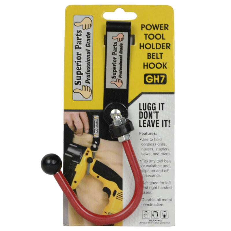 GH7 Hook Drill Power Tool Holder W/Metal Clip Belt Replaces Bigg Lugg BL1 (2-Pack)