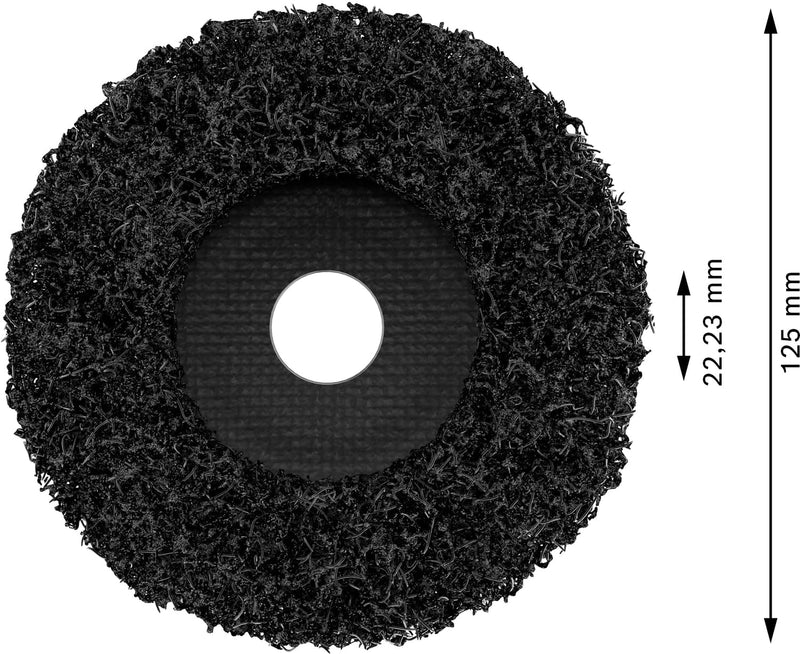 Bosch Professional Cleaning Disc N377 Best for Metal 125 mm, Pack of 1, Black, 2608607633 (Pack of 2) 125mm (Packung mit 2)