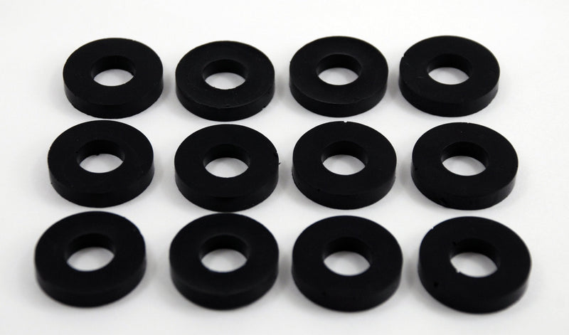 Isolate It: Sorbothane Vibration Isolation Washer 30 Duro (.45" ID - 1" OD - .19" Deep) - 12 Pack