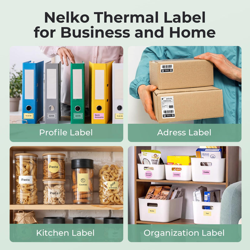 Thermal Labels for Nelko PM220 Label Maker, 2 inch (50mm) Round Thermal Label, Waterproof, Multi-Purpose Label Tape, 1 Roll of 150 Self-Adhesive Thermal Paper (Gradient Color) Gradient Color