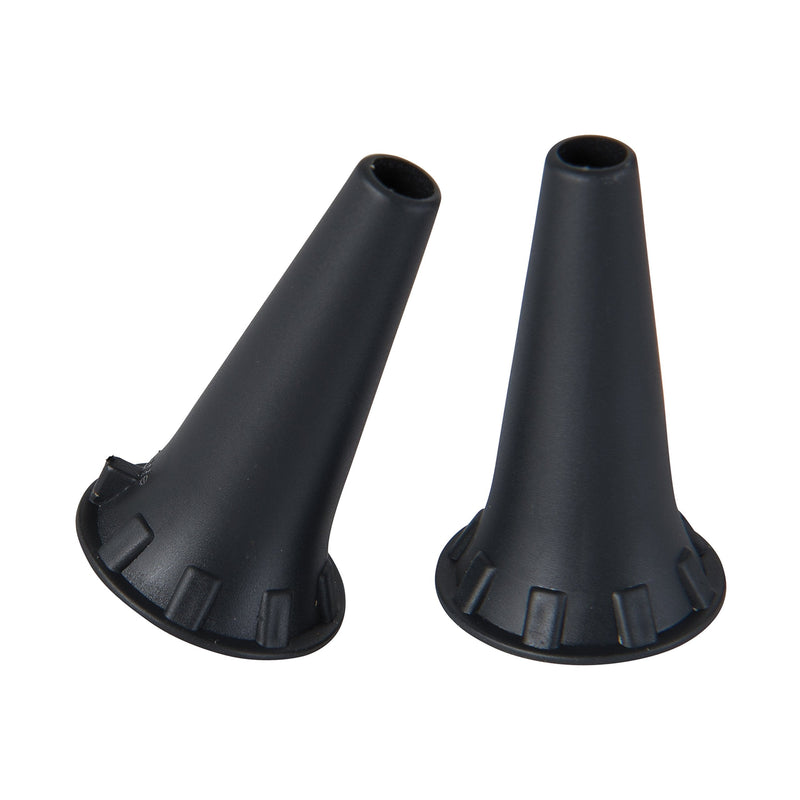 [Australia - AusPower] - HealthSmart Disposable Otoscope Tips Ear Specula for KaWe PICCOLIGHT Otoscope 4.0mm, Black, 100 Count 