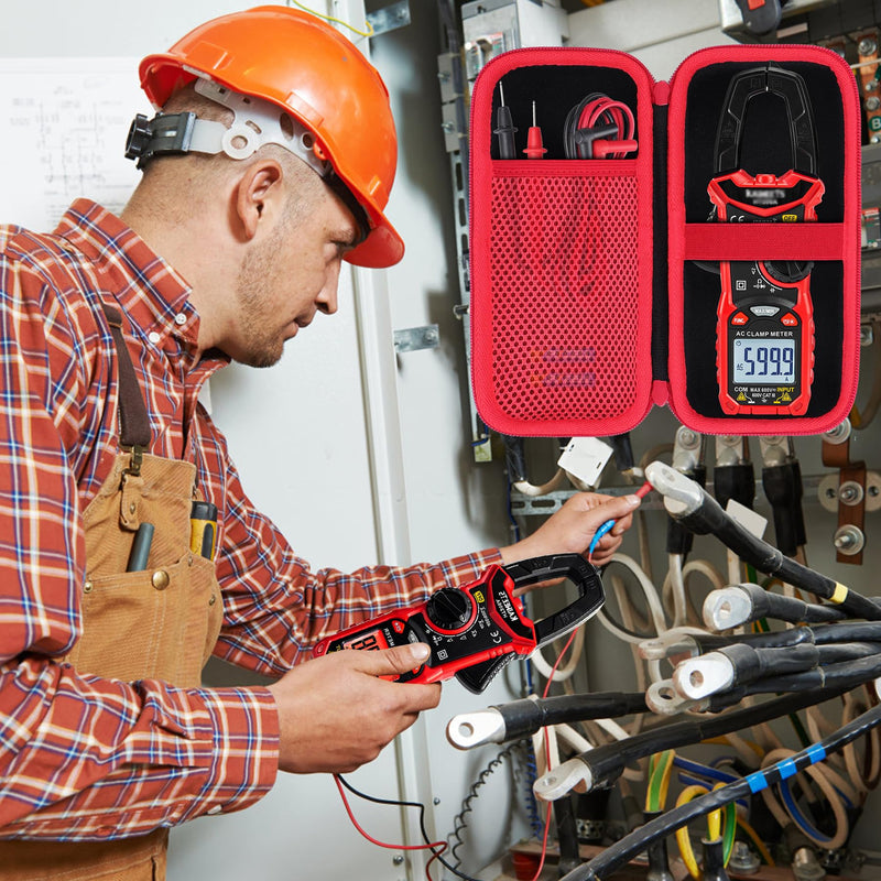 [Australia - AusPower] - Hard Case Compatible with KAIWEETS HT206A HT206D Clamp Meter Multimeter TRMS Auto-ranging Amp Voltage Tester 