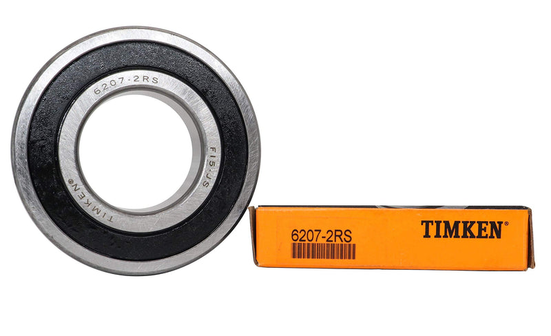 [Australia - AusPower] - 2PACK TIMKEN 6207-2RS Double Rubber Seal Bearings 35x72x17mm, Pre-Lubricated and Stable Performance and Cost Effective, Deep Groove Ball Bearings 