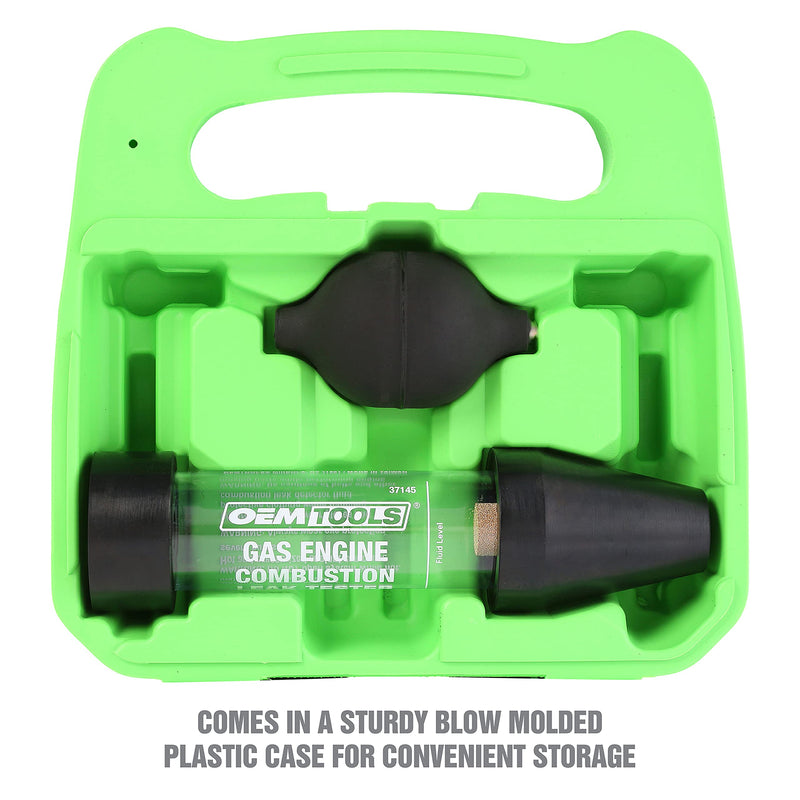 [Australia - AusPower] - OEMTOOLS 37145 Combustion Leak Detector, Plastic and Rubber Tester for Engine Block Leaks, Automotive Blown Head Gasket Test, Block Test Kit 