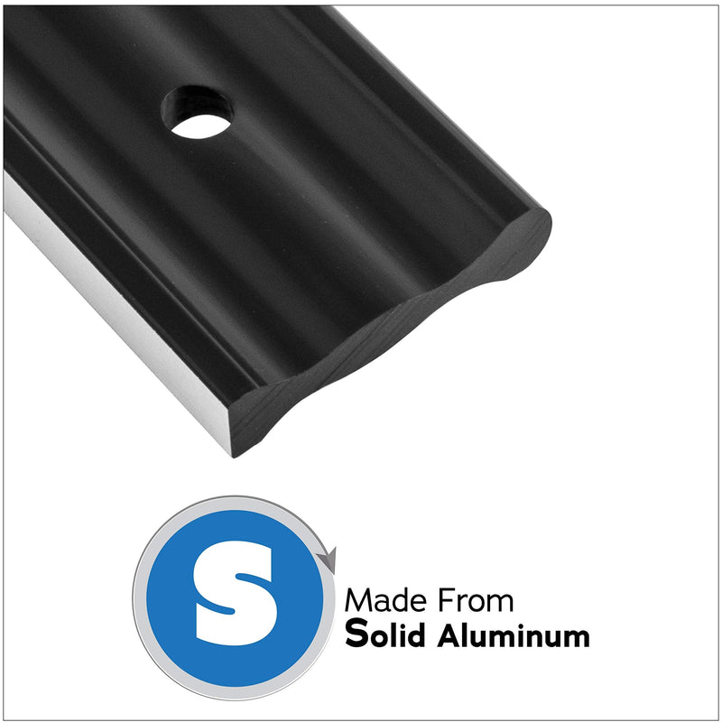 Fulton 24" Anodized Aluminum Straight Edge Tool with .001 Tolerance Precision Edge, Check Straightness On Metal Surface Tops & Machinery, Layout Tool for Marking and Scribing Lines