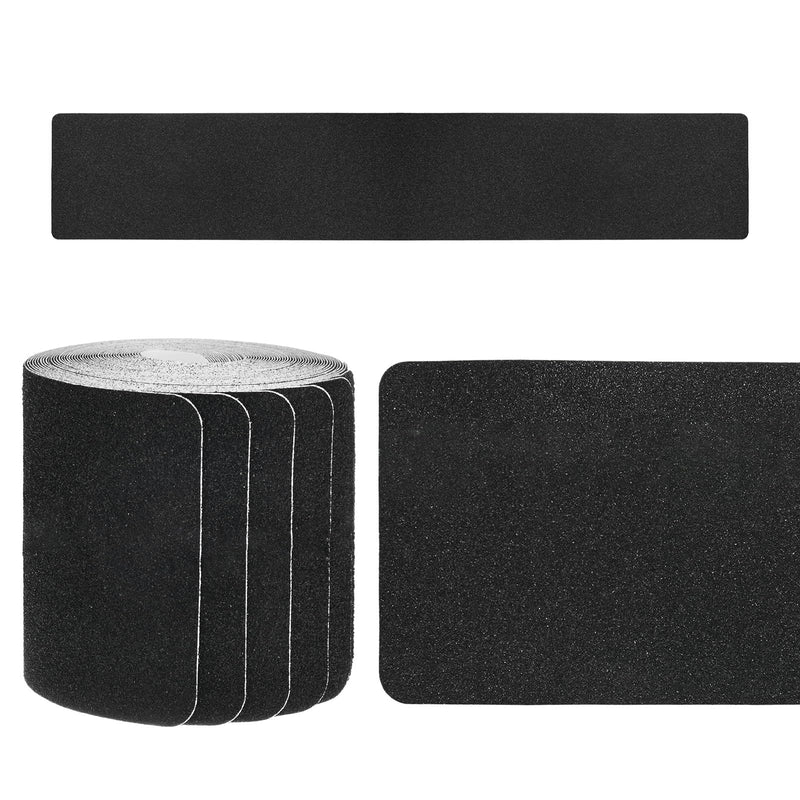 [Australia - AusPower] - 15-Pack Anti Slip Traction Tape 24" x 4" Best Grip Tape Grit Outdoor Non-Skid Tape High Traction Friction Abrasive Adhesive for Indoor/Outdoor Stairs Step [Black] 15 24 Inch X 4 Inch 