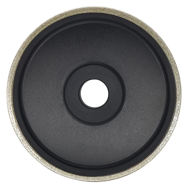 [Australia - AusPower] - Diamond Lapidary Jewelry Grinding Wheel 6 Inch with 1 Inch Arbor Hole, Diamond Grinding Wheel for Gem, Marble, Granite, Glass, Ceramics, Cemented Carbide, 60 Grit Grit 60 
