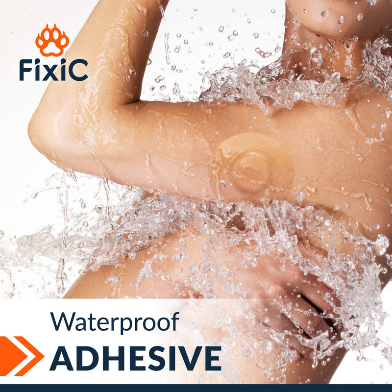 [Australia - AusPower] - Fixic Freestyle Adhesive Patch 25 PCS  Good for Libre 1, 2, 3  Enlite  Guardian  NO Glue in The Center of The Patch  Pre-Cut Back Paper  Long Fixation for Your Sensor! (Tan) Tan | All Libre 