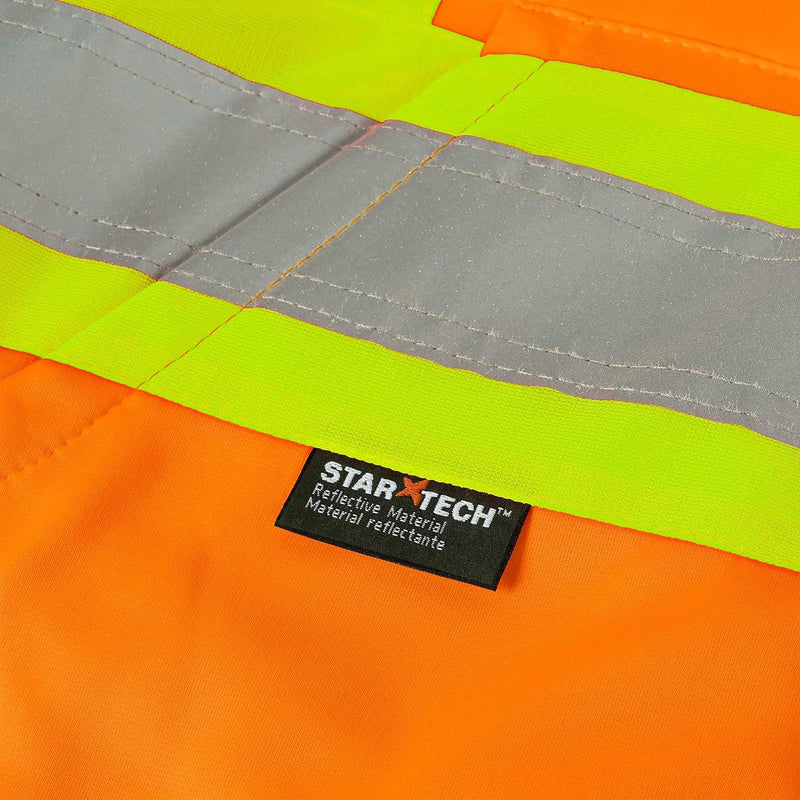 Pioneer High Visibility, Ultra Reflective, Zip-Style Micro Fleece Hoodie Orange 5X-Large