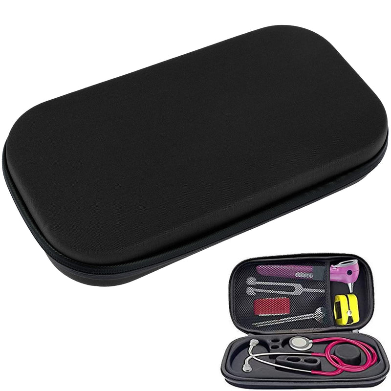 [Australia - AusPower] - Stethoscope Case Bag,Shockproof Stethoscope Carrying Case, Portable Lightweight Stethoscope Storage Bag for Nurses Doctors Travel Black 