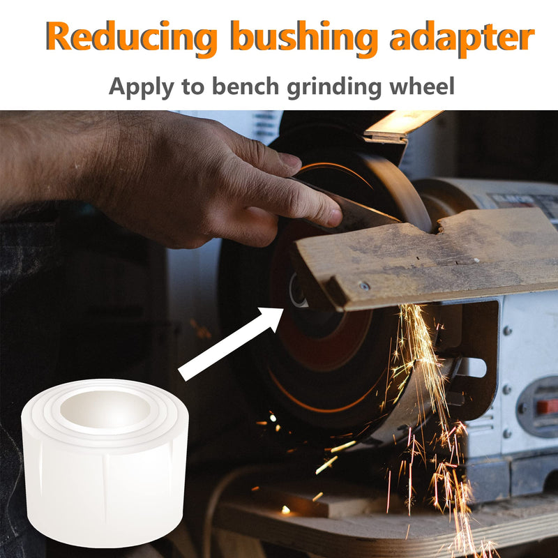 [Australia - AusPower] - Reducing Bushing Adapters for bench grinding Wheels 8 PCS(2 Sets) Arbor Adapters 1" Thick from 1-1/4" to 1", 3/4", 5/8" 