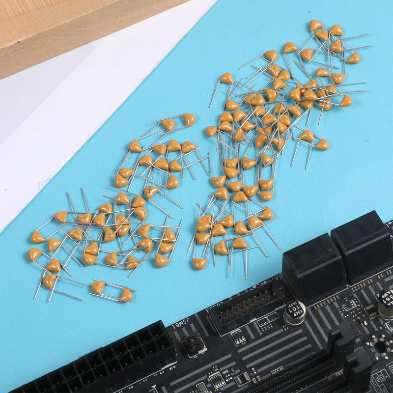 100 Pieces 0.1µF 104 100nF Monolithic Ceramic Capacitor, 50V Ceramic Capacitor Assortment Kit Multilayer Capacitors Monolithic Ceramic Capacitor Capacitors (5.08 mm)