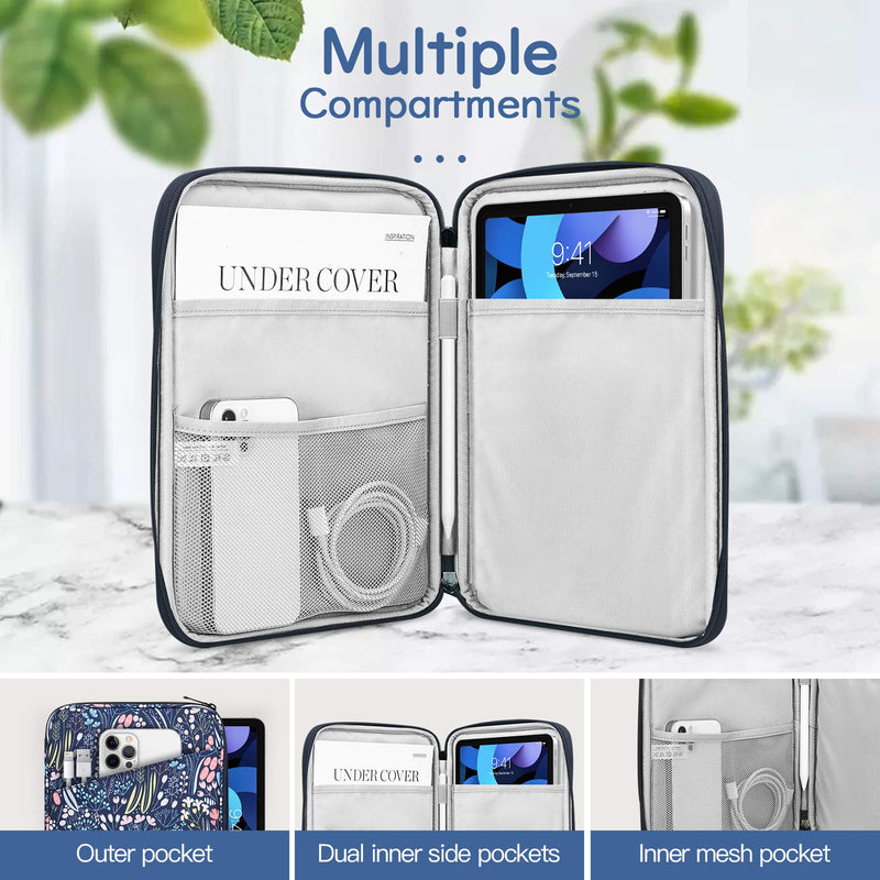[Australia - AusPower] - 9-11 Inch Tablet Sleeve Case for iPad 10.2 2021-2019, iPad Pro 11 2021-2018, iPad Air 5/4 10.9 2022, iPad 10th Gen 10.9 2022, Galaxy Tab A8 10.5 2022, Tablet Protective Sleeve Bag, Night Blue 9-11 inch 