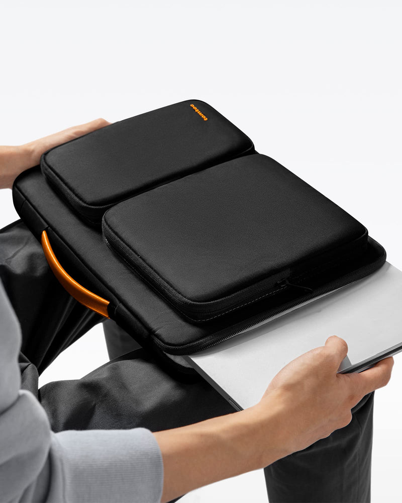[Australia - AusPower] - tomtoc 360 Protective Laptop Case for 16-inch MacBook Pro M3/M2/M1 Pro/Max A2991 A2780 A2485 A2141 2023-2019, Water-Resistant Laptop Sleeve Bag for Dell XPS 16 Plus, The New Razer Blade 16 Black 16-inch for MacBook Pro 