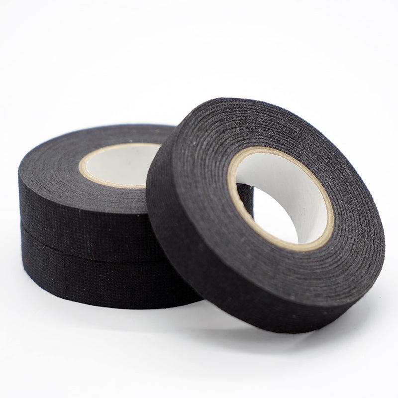 SANKEMU Wiring Harness Tape High Temp Wire Cable Loom Self-Adhesive Fabric Tape for Electrical Automotive Engine Harness Wrap Protection Noise Damping Cables Fixed 3/4 Inch x 49 FT 10
