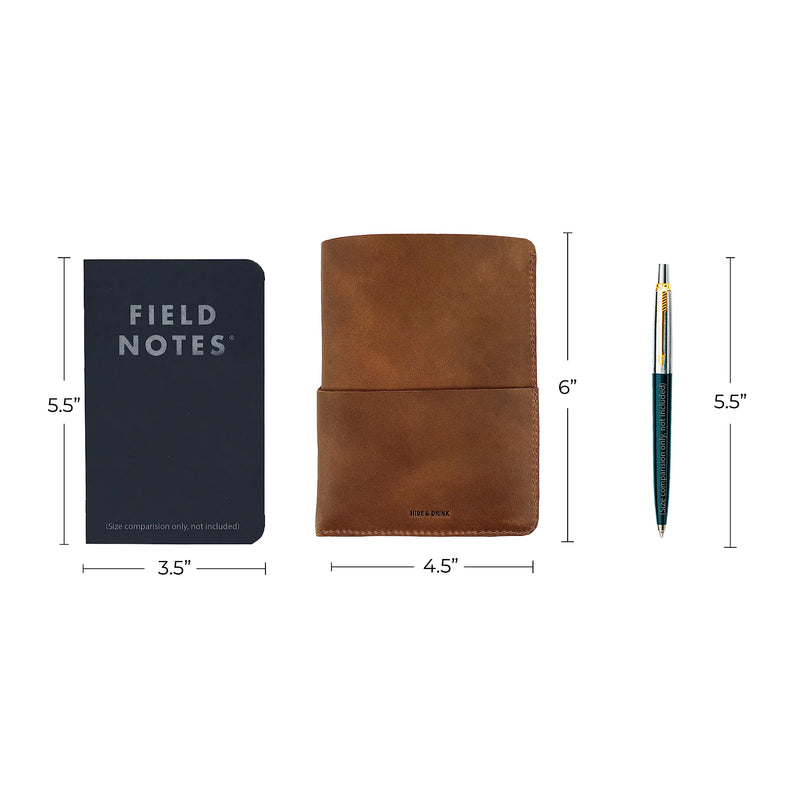 Hide & Drink, Rustic Multi-Tool Pocket Pouch Handmade from Full Grain Leather, Classic Multipurpose Bag, Compact Organizer, Camping Accessories - (Single Malt Mahogany) Single Malt Mahogany