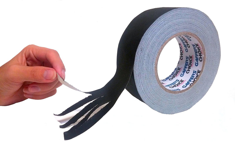 Gaffer's Choice Gaffer Tape - Gaffers Tape Professionals Use (2 inch x 60 Yard, Black) 2 inch x 60 yard