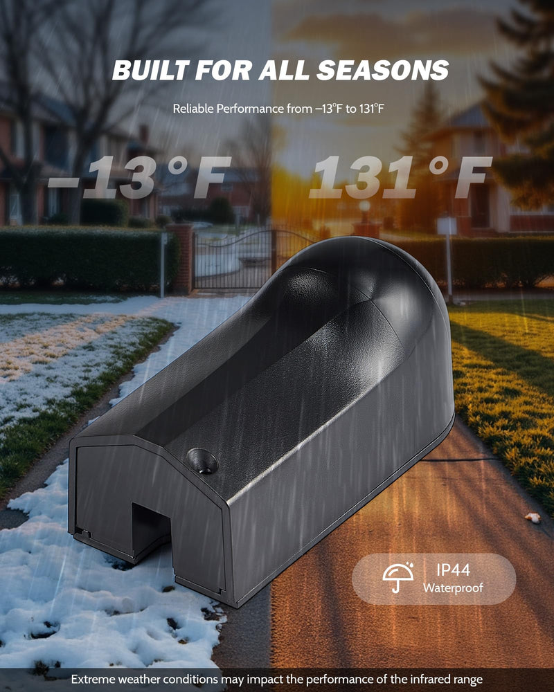 [Australia - AusPower] - ZUMI Infrared Sensor Kit for Gate Opener, Outdoor Gate Sensors Photocell IR Beam, Infrared Beam Safety Sensors Motion Detectors for Automatic Swing Sliding Gates Garage Doors Security Systems 