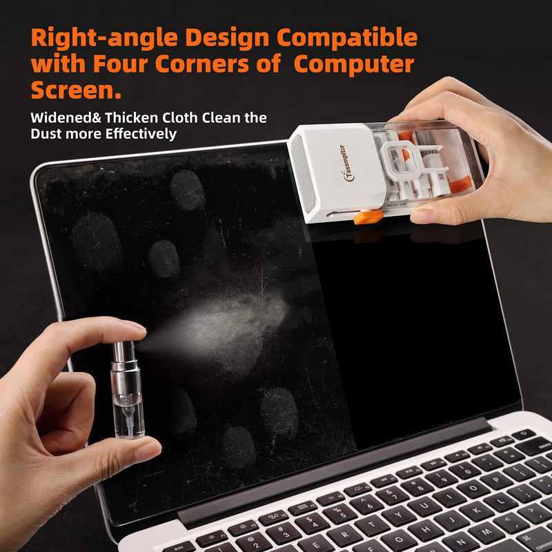 [Australia - AusPower] - Laptop Cleaning Kit Keyboard Cleaner, Keyboard Cleaning Kit Electronics Cleaning Tool for MacBook iPad Phone iPhone Pro, Brush Tool for Tablet, Computer, PC, TV Camera Lens Computer Vacuum Keyboard Bright White 