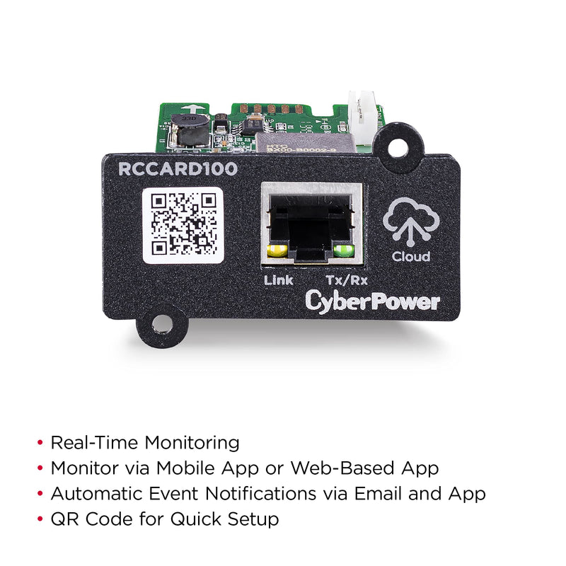 [Australia - AusPower] - CyberPower RCCARD100 Cloud Monitoring Card Wired Connection 
