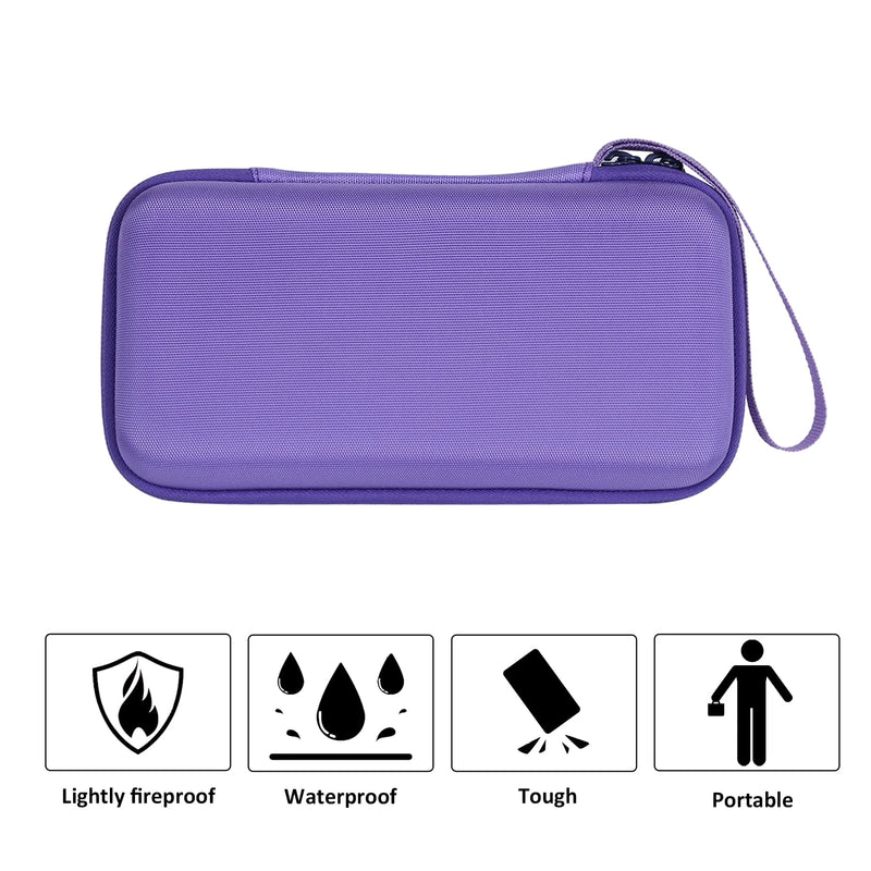 [Australia - AusPower] - co2CREA Hard Case Compatible with Texas Instruments TI-84 Plus CE/TI-84 Plus/TI-Nspire CX II CAS/TI-Nspire CX II/TI-83 Plus/TI-89 Titanium/TI-85 / TI-86 Color Graphing Calculator, Purple Iris Purple Case 
