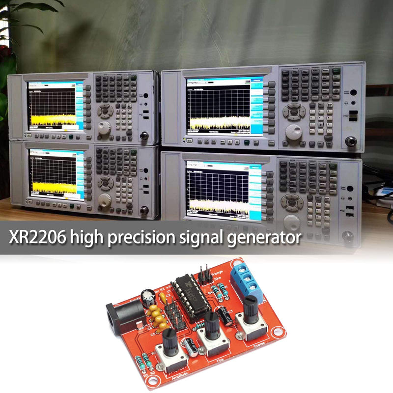 [Australia - AusPower] - XR2206 High Precision Function Signal Generator DIY Kit with User Manual Sine/Triangle/Square Wave Adjustable Frequency Amplitude 