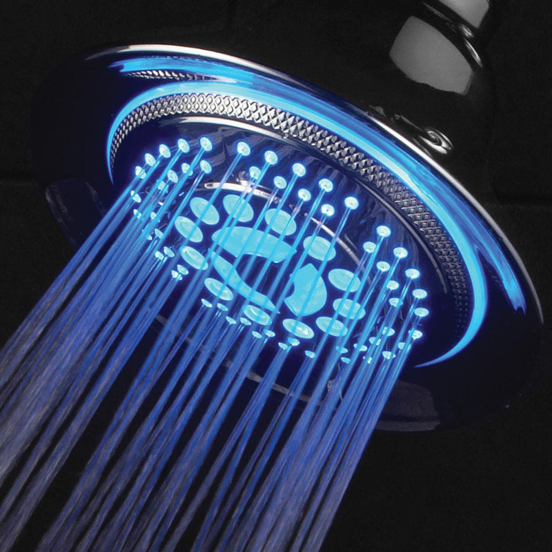 Hotel Spa 2 in 1 Shower System LED Shower Head with Hands-Free Option and LED Lighting