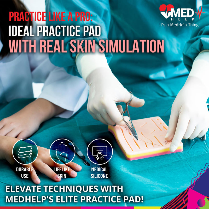 [Australia - AusPower] - Suture Practice Pad for Medical Students - Advanced Suture Pad 3 Layers with 17 Wounds, Practice Suture Pad for Vet and Nursery Training Suture Practice Pad 