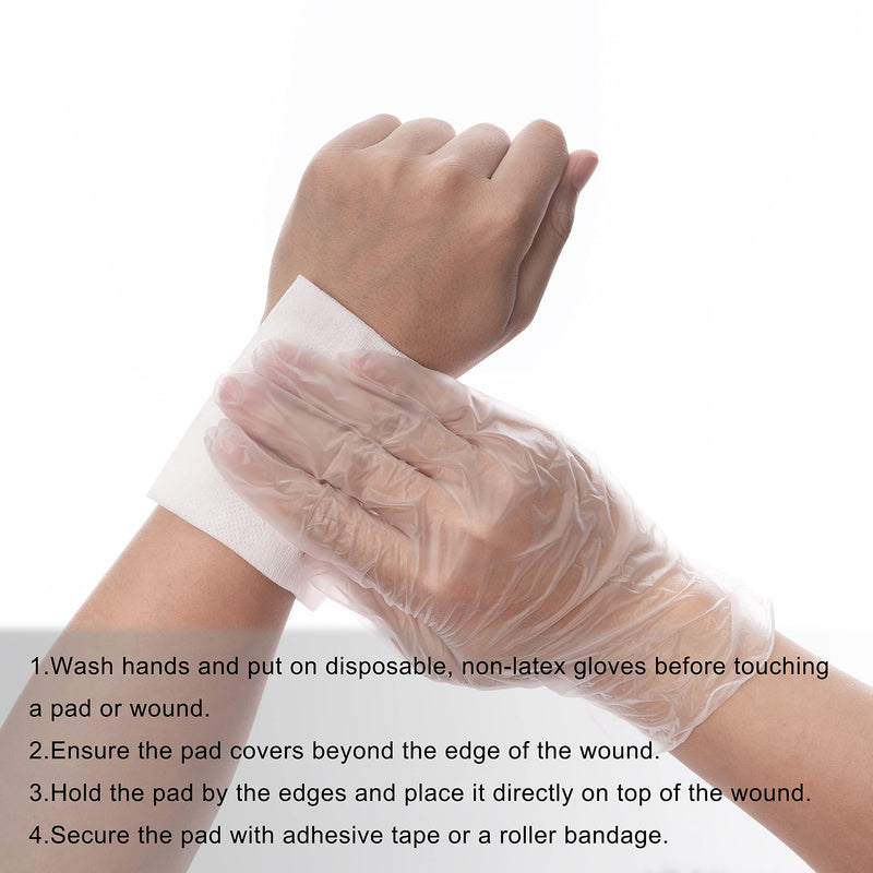 [Australia - AusPower] - General Medi Sterile Gauze Sponges, 4" x 4" Non-Woven Wound Pads - Individually Wrapped Highly Absorbent Sponges Pads for Cushioning Minor Wounds, Cuts & Burns Wound Care (60 Packs, 120 Pieces Total) 