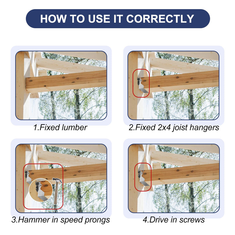 [Australia - AusPower] - Joist Hanger (2" X 4", 6) 2" X 4" 