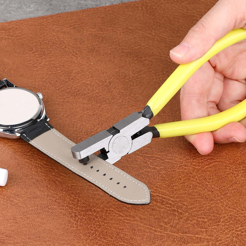 [Australia - AusPower] - Watch Band Leather Hole Punch Plier Universal 2.0mm Shoe Strap Hole Puncher Wrist Belt Punch Hole Tool Puncher Pliers Repair Tools Suitable for Belts, Shoes, Fabric, DIY Crafts Projects, Dog Collars 