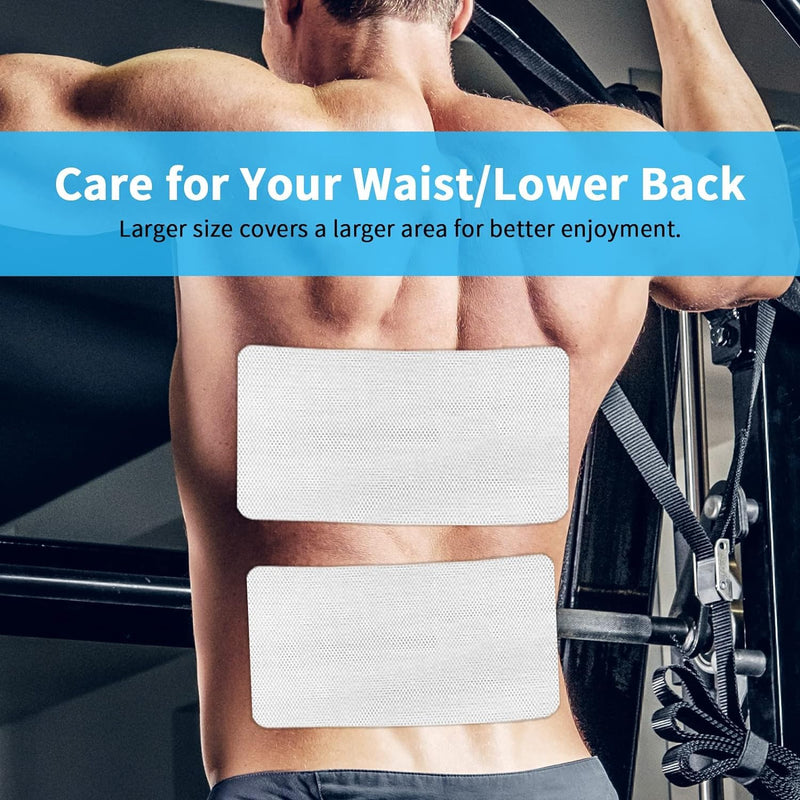 [Australia - AusPower] - TENS Unit Replacement Pads, 8 PCS Premium Thickened Reusable Self-Adhesive Electrode Pads for EMS Muscle Stimulator Massager 2size,8 PCS 