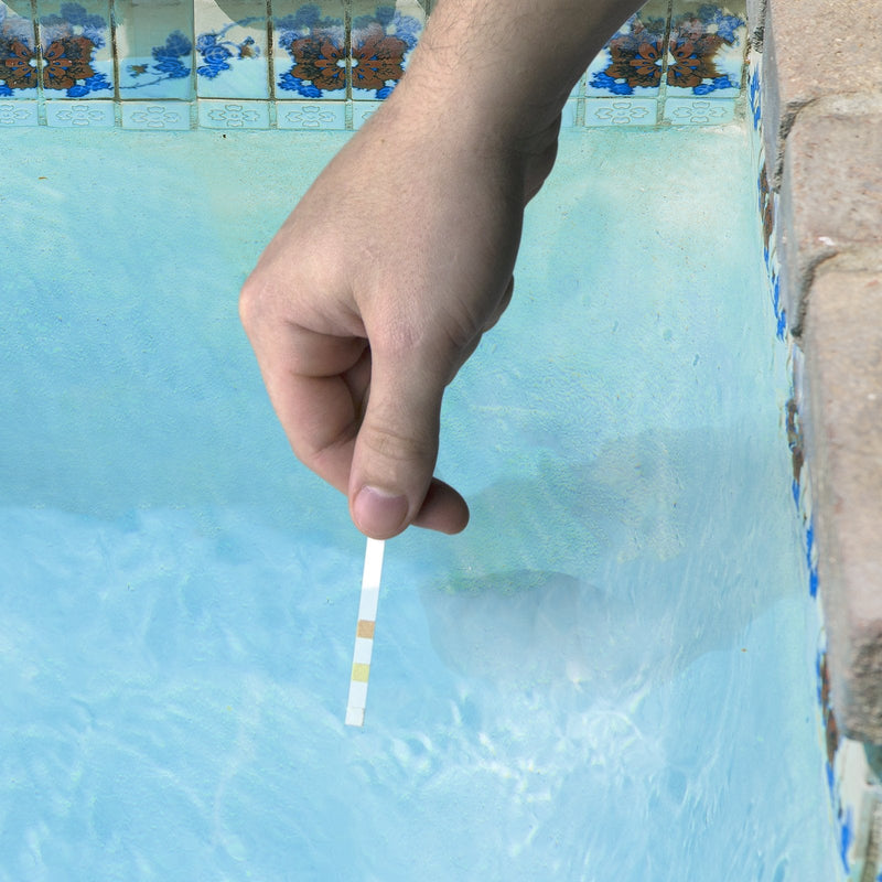 [Australia - AusPower] - Poolmaster 4-Way Swimming Pool & Spa Test Strips, 100 Count Total, Easy-to-Read Results, Fast, Accurate Chlorine, Bromine, Alkalinity & pH Testing for Pools, Spas & Hot Tubs, Made in the USA 4 Way Test Strips 2 Pack 