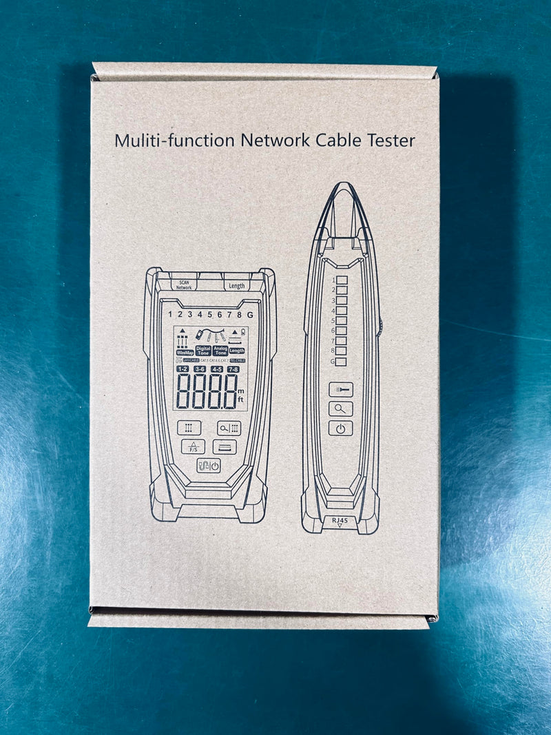 [Australia - AusPower] - Network Cable Tester, Shielded Line Finder, Rechargeable Cable Tracer with Probe Tone, Multi-Function Wire Tracer, Ethernet LAN Network Cat5/6/7 Cable Maintenance Organizer, Telephone Line 