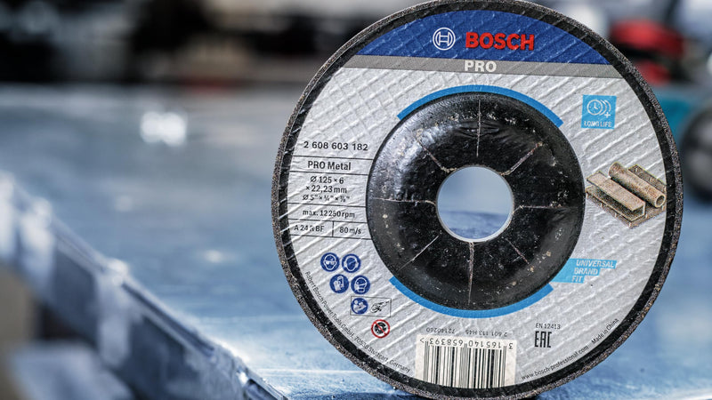 Bosch Professional 2608600223 Sanding Accessories Grinding for Metal 125 mm x 22.23 mm x 6 mm
