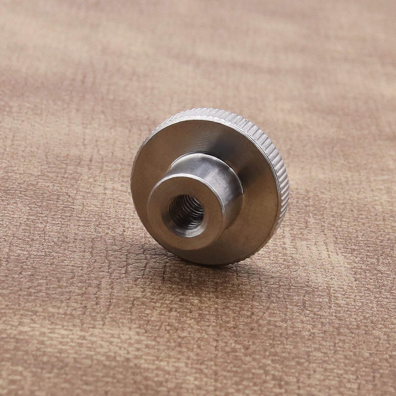 [Australia - AusPower] - SING F LTD 10PCS M6 High Knurled Thumb Nuts Female Threaded 304 Stainless Steel Round Grip Knob Locking Nuts DIN 466 