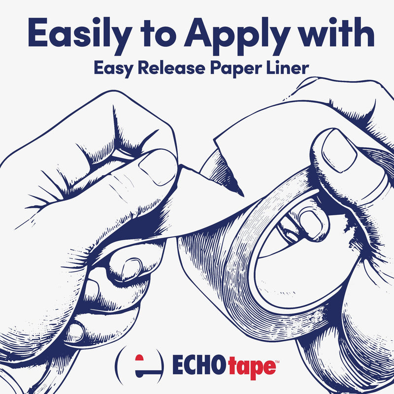 ECHOtape MT-A7772 Aluminum Foil Tape | All Weather | Indoor-Outdoor | Vapor Sealing | FSK Seaming | Silver | 1.89 in x 50 yds 1.89 in x 50 yds / 48mm x 45,72m