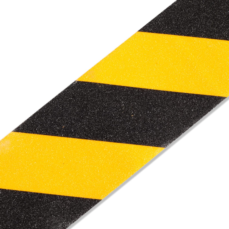 Blue Summit Supplies Anti Slip Tread Tape, 4 inch x 30 feet, Black and Yellow Stripe, Non Skid Safety Step Tread with Nonslip Grip, Provides Step Traction for Facility Safety, 1 Roll