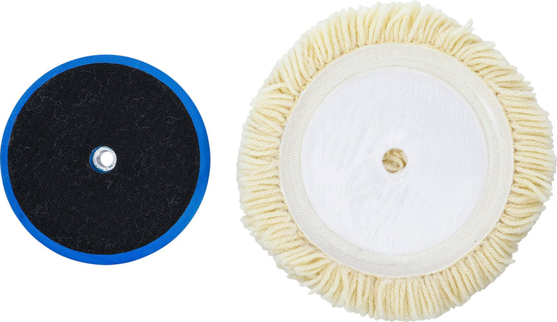 BGS 74480 Polishing Hood Set Diameter 180 mm 2-Piece | M14 thread attachment, mount, max. 12000 rpm | for polishing machines | paint processing on vehicles