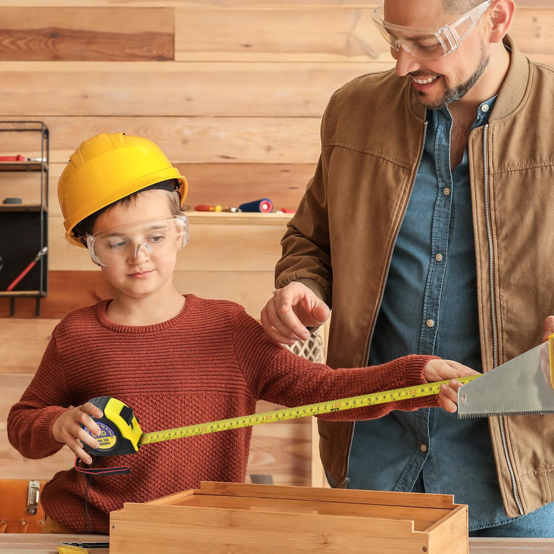 [Australia - AusPower] - Birthday Gifts for dad Stocking Stuffers for Men Ideal Christmas Gifts Cool Gadgets for Husband Grandpa from Daughter Son Tool Woodworker Carpenter Gift, Engraved Tape Measure 25 FT 
