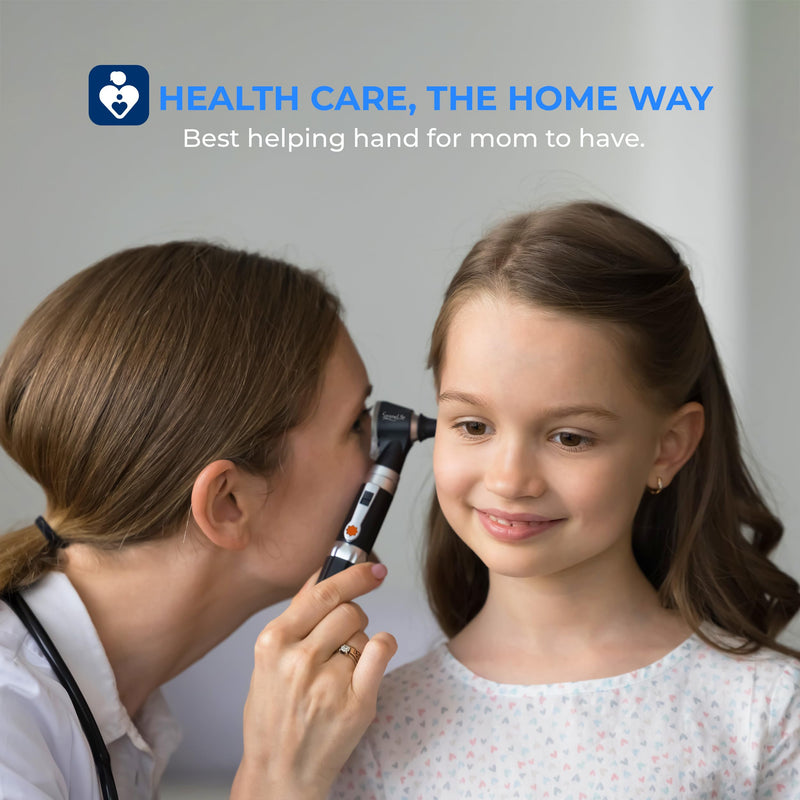 [Australia - AusPower] - SereneLife Fiber Optic Otoscope/Auriscope | Home Ear Inspection Tool DIY, 3X Magnification, Bright LED, Includes Reusable Ear Tips, Travel Case, Battery Operated | For All Ages & Pets 