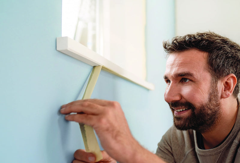 tesa Masking Tape CLASSIC - Painter's Tape for Masking During Painting Work - Solvent-free, Removable without Residue - 50 m x 50 mm 50m x 50mm
