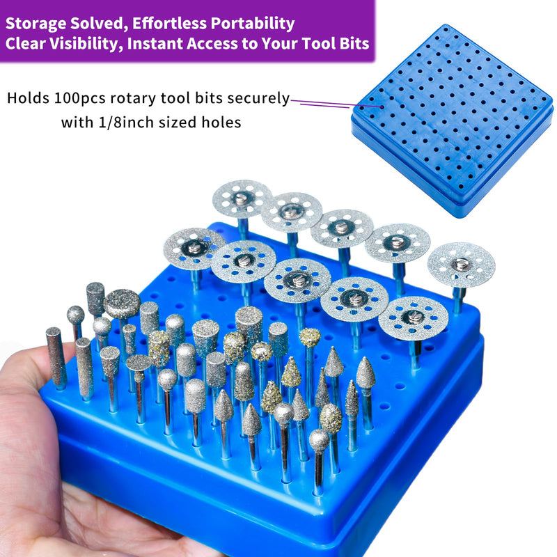 [Australia - AusPower] - 32-Piece Diamond Cutter Set 120 Grit Rotary Tool Accessories with Diamond Cutting Disc and 3 mm Shank Fit for Stone Glass Ceramic Carving, Grinding, Polishing, Engraving, Cutting 32PCS-120 Körnung 