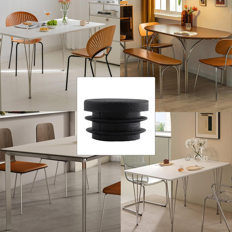 [Australia - AusPower] - 20Pcs 32mm(1-1/4Inch) Round Plastic Plug, Round Pipe Tubing End Cap, Black Furniture Finishing Sliders, Plastic Glide Protection for Round Metal Tube and Furniture 32mm(1-1/4Inch) 20 