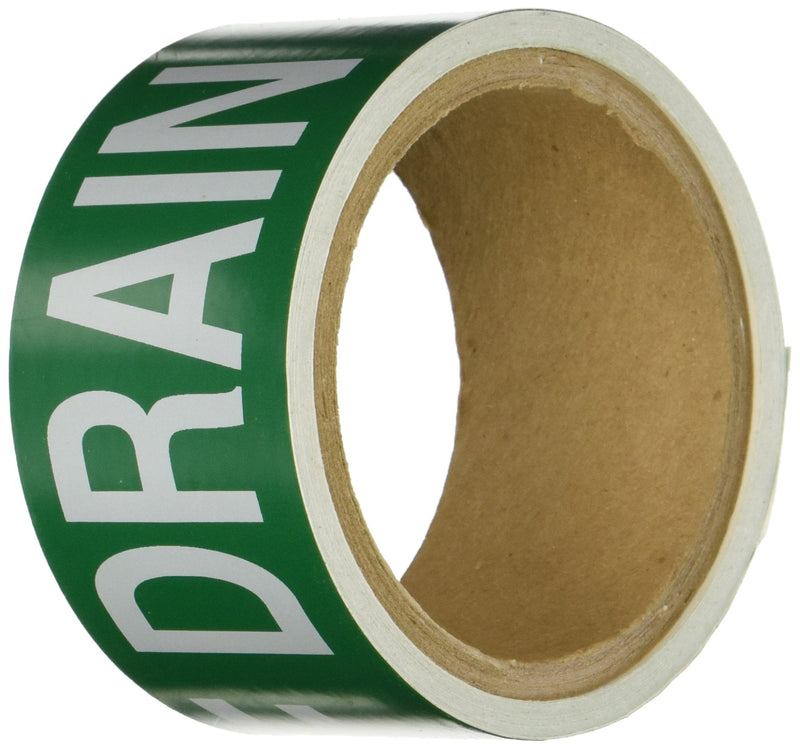 Brady 73924 Pipe Marker, Roof Drain, 2" Height (Pack of 25)