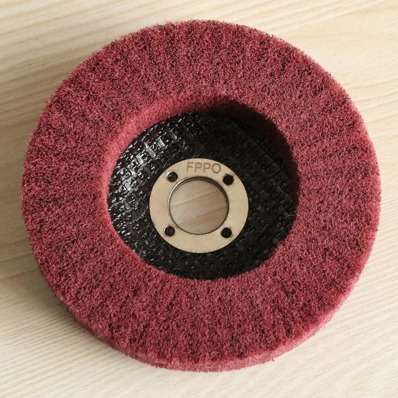 [Australia - AusPower] - 9Pcs 4" x 5/8" Nylon Fiber Flap Disc Polishing Grinding Wheel,Scouring pad Buffing Wheel for Angle Grinder Polishing,Flap Discs for Power-Operated Grinders 