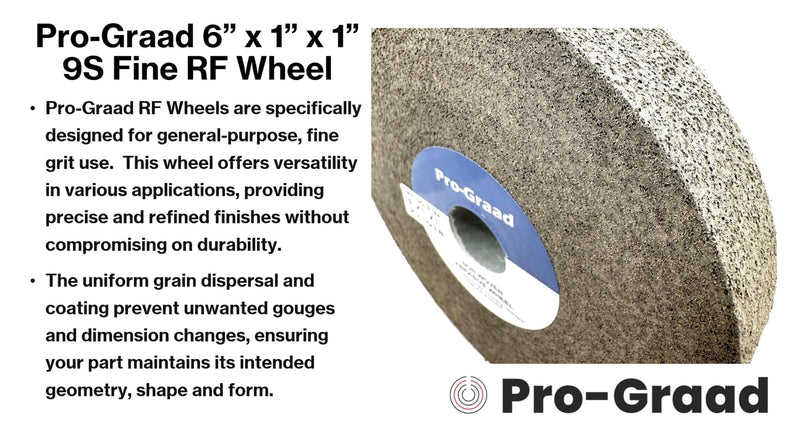 [Australia - AusPower] - 1 Pack 6” x 1” x 1” 9S Fine RF Long Life Convolute Deburring, Finishing & Polishing Wheel, Includes Arbor Adapter for use on 3/4 5/8 1/2 inch Shaft Sizes, Pack of 1 6" x 1" x 1" 9S Fine 1.0 